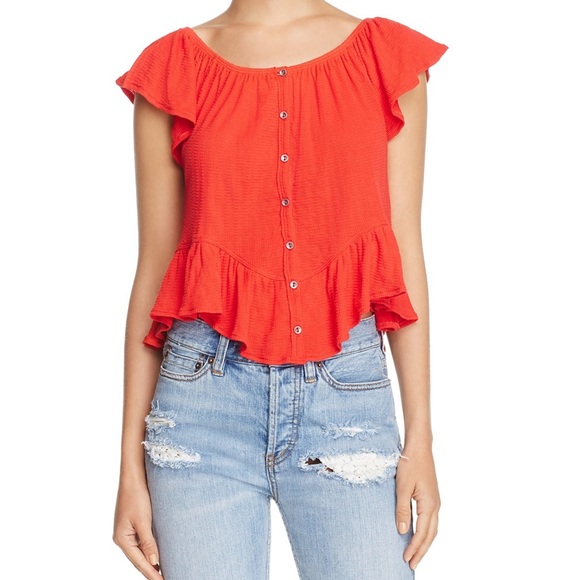 Free People Mint Julep Knit Top in Red - Picture 6 of 7